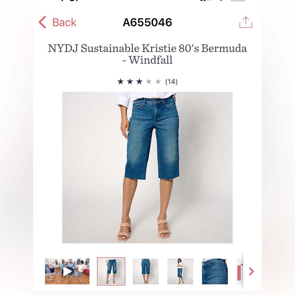 NYDJ Kristie Bermuda crop Jeans